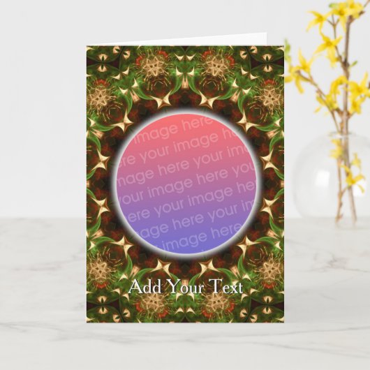 Carte de voeux factice (Fleur jaune)