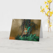 Carte de voeux Fae (Fleur jaune)