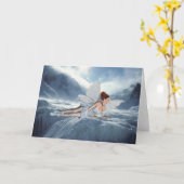 Carte de voeux Fairy (Fleur jaune)