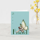 Carte de voeux Fairy (Fleur jaune)