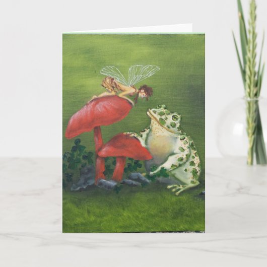 Carte de voeux "Fairy and Frog" (Devant)