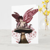 Carte de voeux Fairy Blank (Fleur jaune)