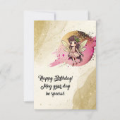 Carte de voeux Fairy Flat Anniversaire (Devant)