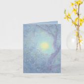 Carte de voeux Fairy Moon (Fleur jaune)