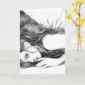 Carte de voeux Fairy Ssh Now (Fleur jaune)