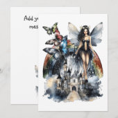 Carte de voeux Fairytale collage (Devant / Derrière)