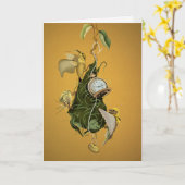 Carte de vœux faite avec amour (Fleur jaune)