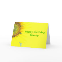 Carte de voeux faite sur commande d'anniversaire