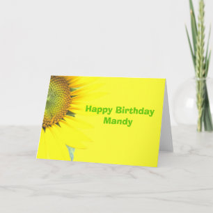 Carte de voeux faite sur commande d'anniversaire