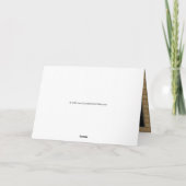 Carte de voeux faite sur commande d'anniversaire (Dos)