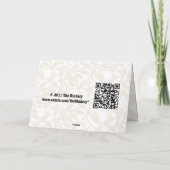 Carte de voeux faite sur commande de cadre d'or (Dos)