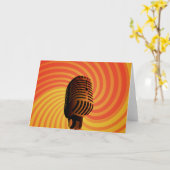 Carte de voeux faite sur commande de rétro (Fleur jaune)