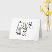 Carte de voeux faite sur commande de Taureau d'été (Fleur jaune)