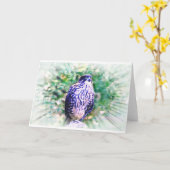 Carte de voeux Falcon (Fleur jaune)