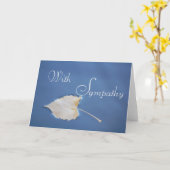 Carte de voeux Fallen Leaf Sympathy (Fleur jaune)