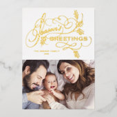 Carte de vœux familiale avec une touche d'élégance (Recto)