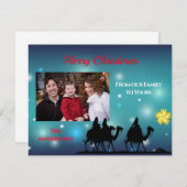 Carte de vœux familiale des trois sages (Devant / Derrière)