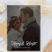 Carte de vœux familiale joyeuse et lumineuse