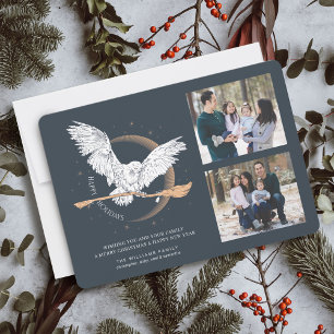 Carte de vœux familiale livraison Hedwig Joyeuse