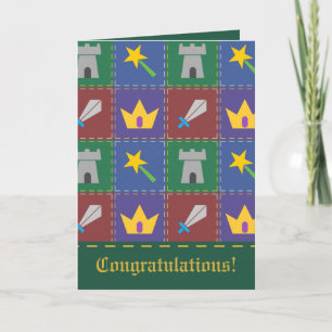 Carte de vœux fantaisie pour tout-petit