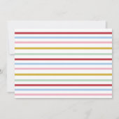 Carte de vœux fantaisiste et colorée de Noël (Dos)