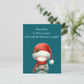 carte de vœux fantaisiste pour Noël (Debout devant)