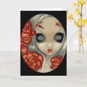 Carte de voeux "Fantôme d'un Rose" (Fleur jaune)