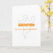 Carte de voeux fantômée par mes responsabilités (Fleur jaune)