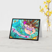 Carte de voeux Fat Fat Fat Mermaid (Fleur jaune)