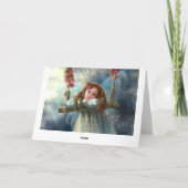 Carte de voeux, Fée (Dos)