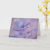 Carte de voeux Fée de vol d'Aurora (Fleur jaune)