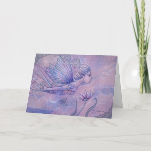 Carte de voeux Fée de vol d'Aurora (Devant)