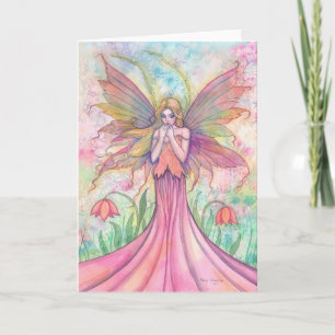Carte de vœux Fée Fleur sauvage
