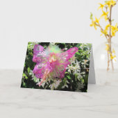 Carte de voeux Fée Rose (Fleur jaune)