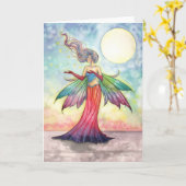 Carte de voeux Fée Star Gatherer (Fleur jaune)