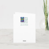 Carte de voeux Fée verte et Fleurs roses (Dos)