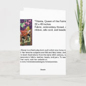 Carte de voeux féerique de la Reine (Dos)