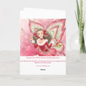 Carte de voeux féerique de Noël (Dos)