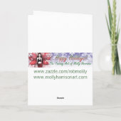 Carte de voeux féerique de Noël par l'aquarium (Dos)