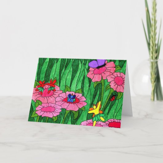 Carte de voeux féerique de partie (Devant)