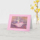 Carte de voeux féerique de prune de sucre (Fleur jaune)