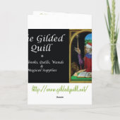 Carte de voeux féerique verdoyante de lune (Dos)