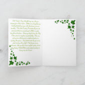 Carte de voeux féerique verdoyante de lune (Intérieur)