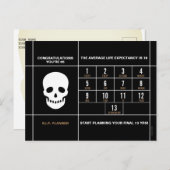 Carte de vœux félicitations 65 ans (Devant / Derrière)