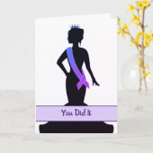 Carte de voeux - Félicitations au concours (Fleur jaune)