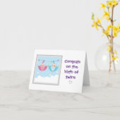 Carte de voeux - Félicitations pour la naissance d (Fleur jaune)