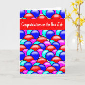 Carte de voeux - Félicitations pour un nouvel empl (Fleur jaune)