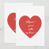 Carte de vœux – " Félicitations, vous avez volé mo (Devant / Derrière)