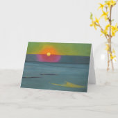 Carte de voeux Félix Vallotton Sunset CC0608 (Fleur jaune)