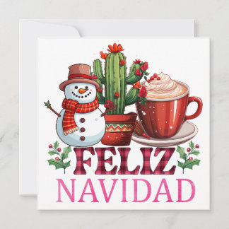 Carte de voeux Feliz Navidad, Joyeux Noël